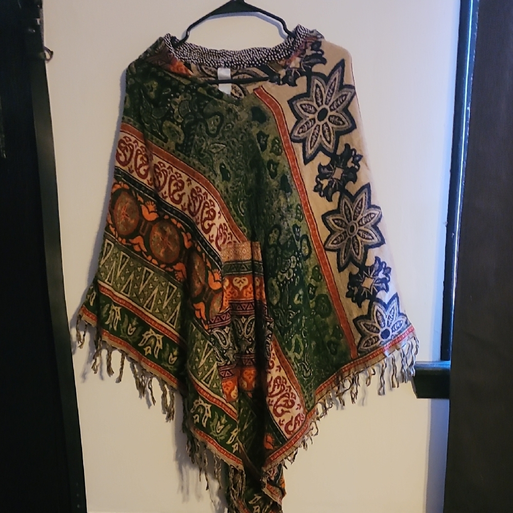 Bohemian Multicolor Tapestry Shawl